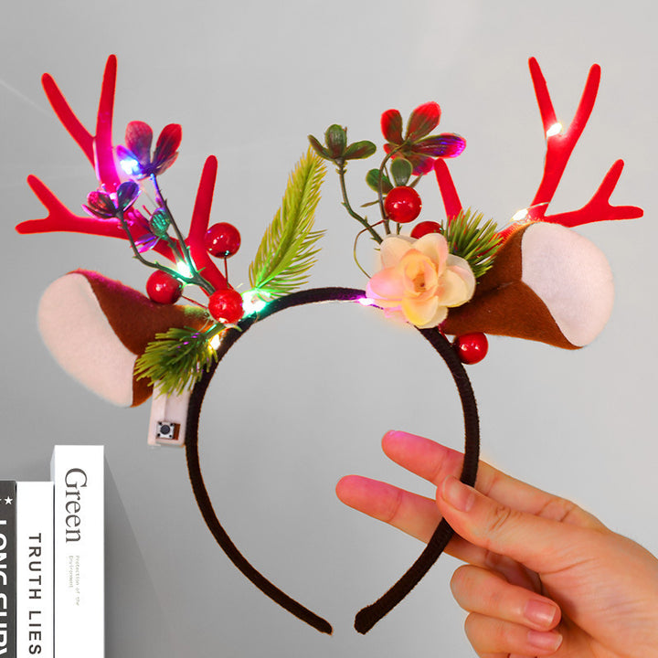 Festive Reindeer Antler Headband
