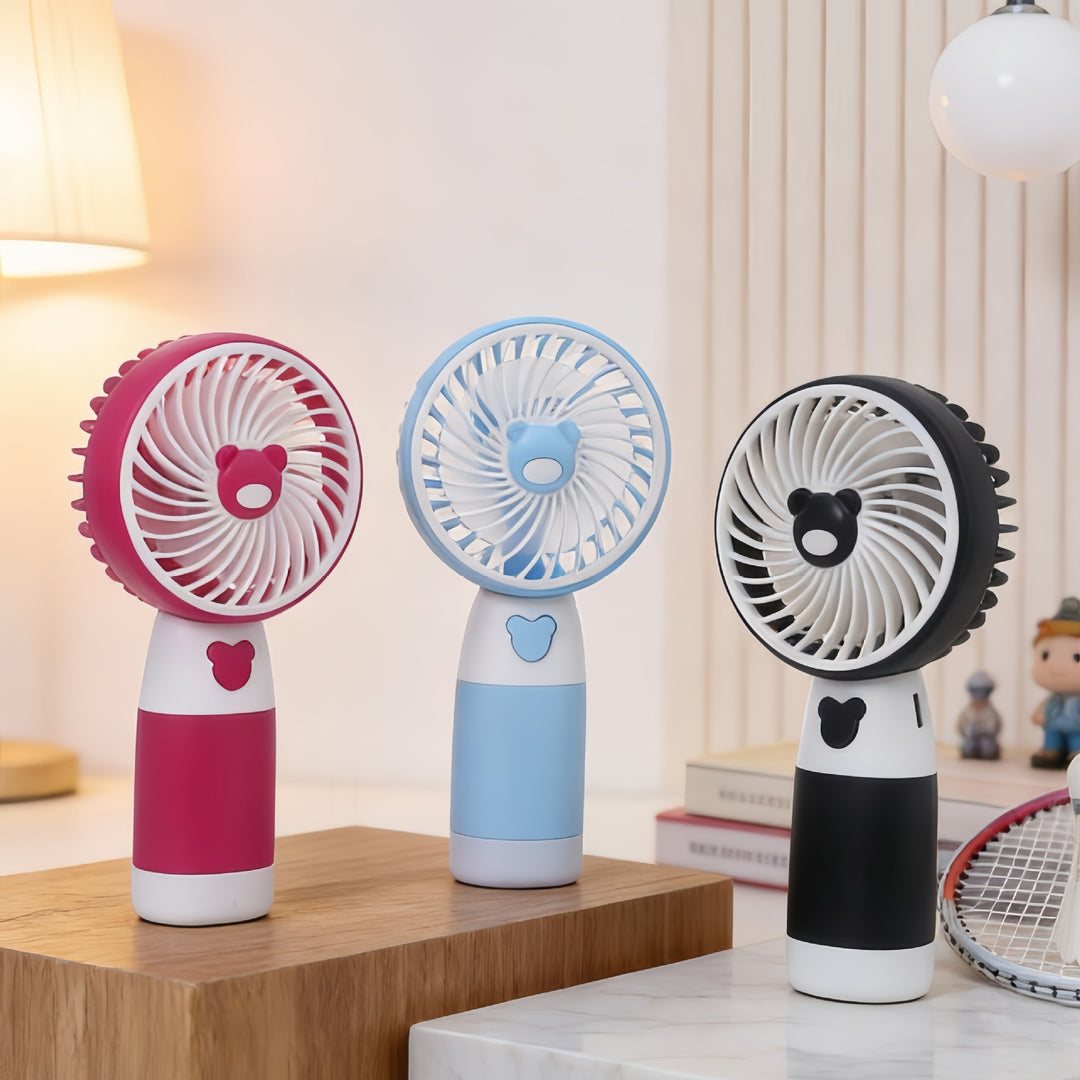 Women's portable handheld fan with joyful animal design Stornfield