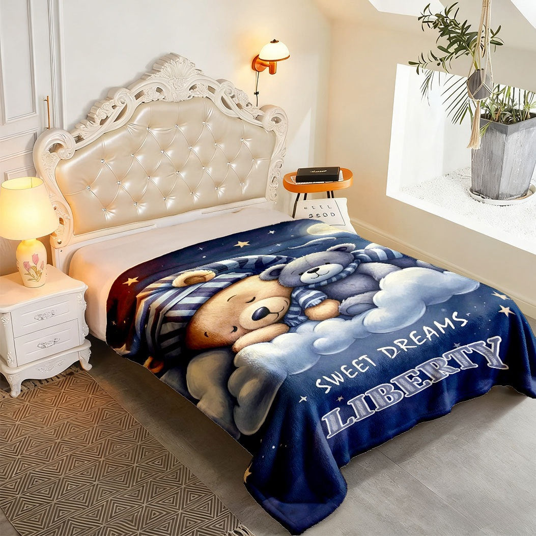 Cartoon-Themed Comfort Blanket