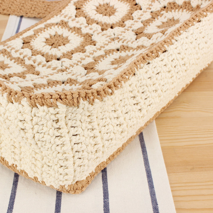 Fashionable crochet handbag with unique flower design Stornfield
