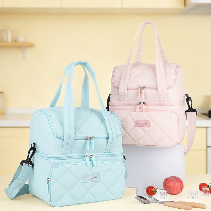 Stylish Quilted Insulated Lunch Tote Stornfield