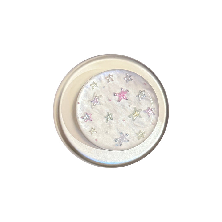 Shiny cosmetic mirror with star motif Stornfield
