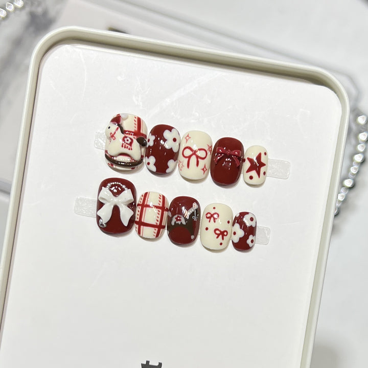 Themed Decorative Press-On Nail Art Set