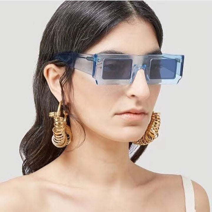 Ladies statement sunglasses with square frame and futuristic design Stornfield