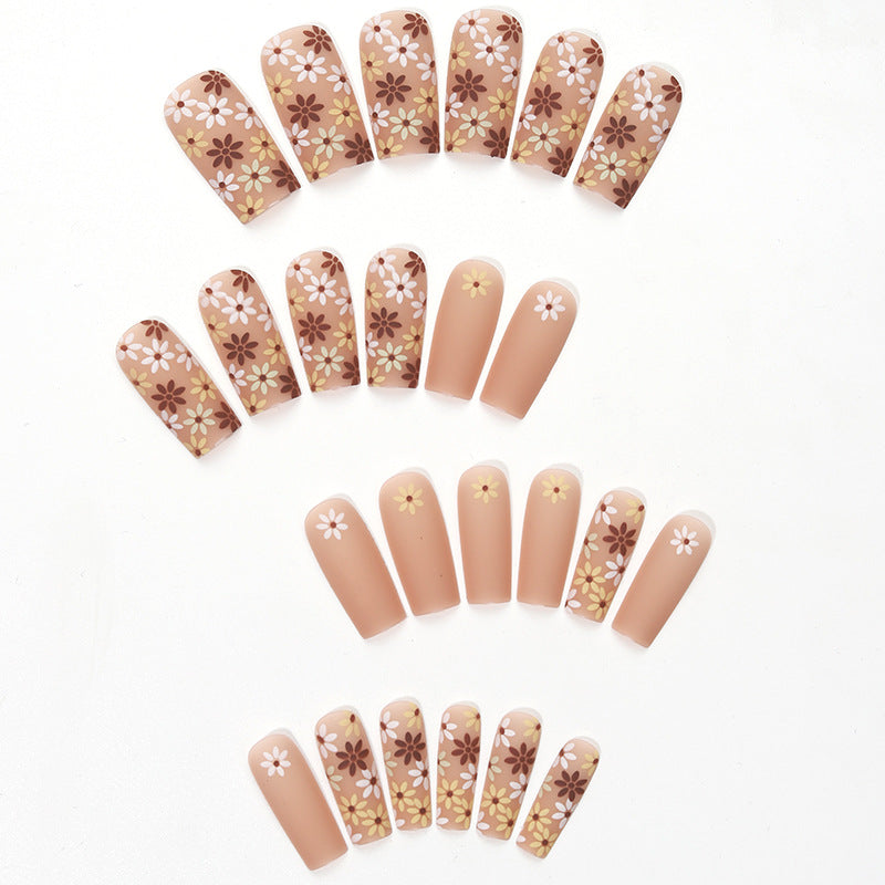 Floral Art Gel Press-On Nail Tips Stornfield