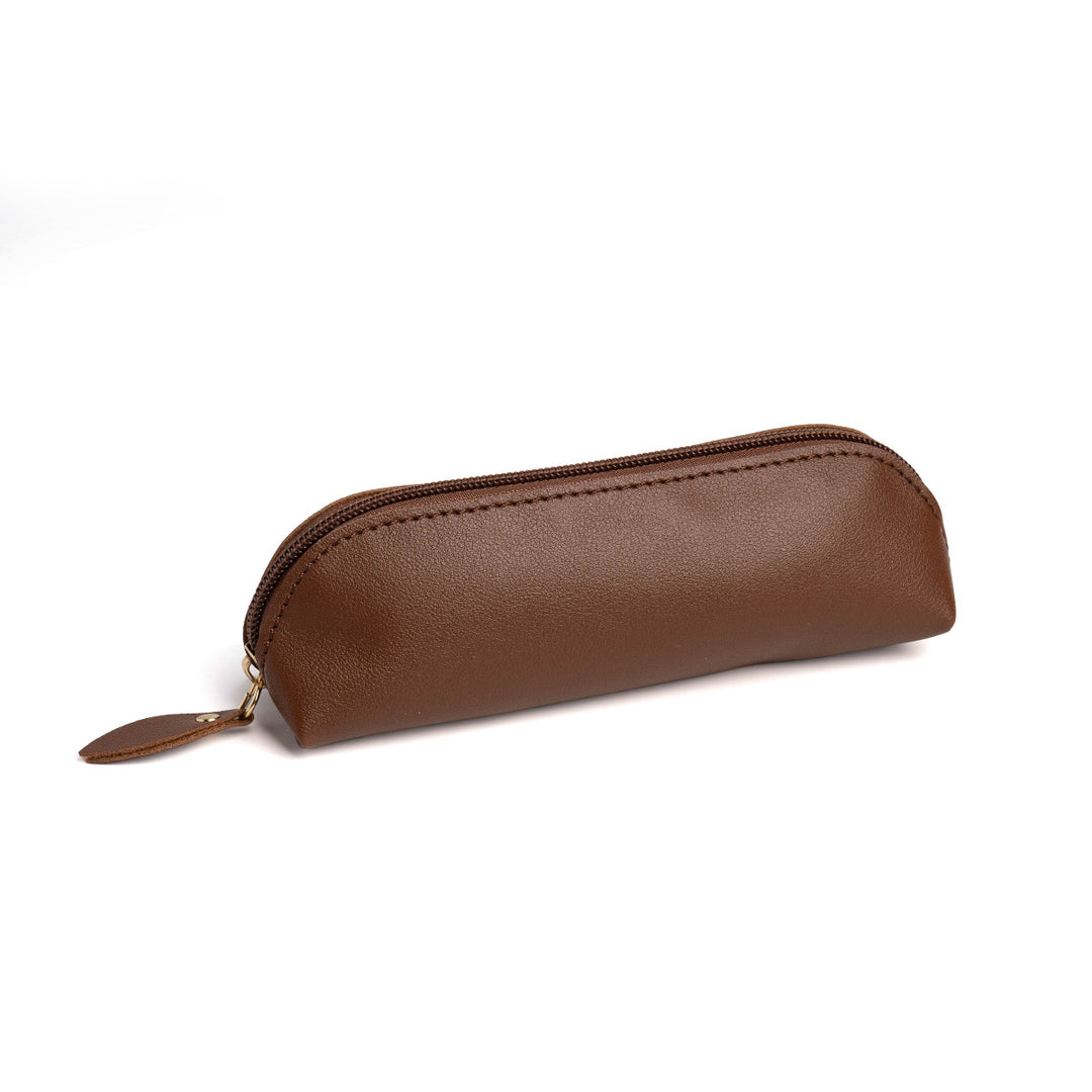 Premium Leather Zippered Pencil Case Stornfield
