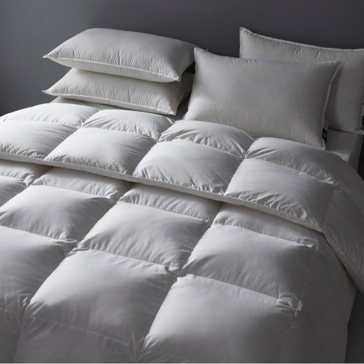 All-Season Box-Stitched Hypoallergenic Down-Alternative Comforter Set