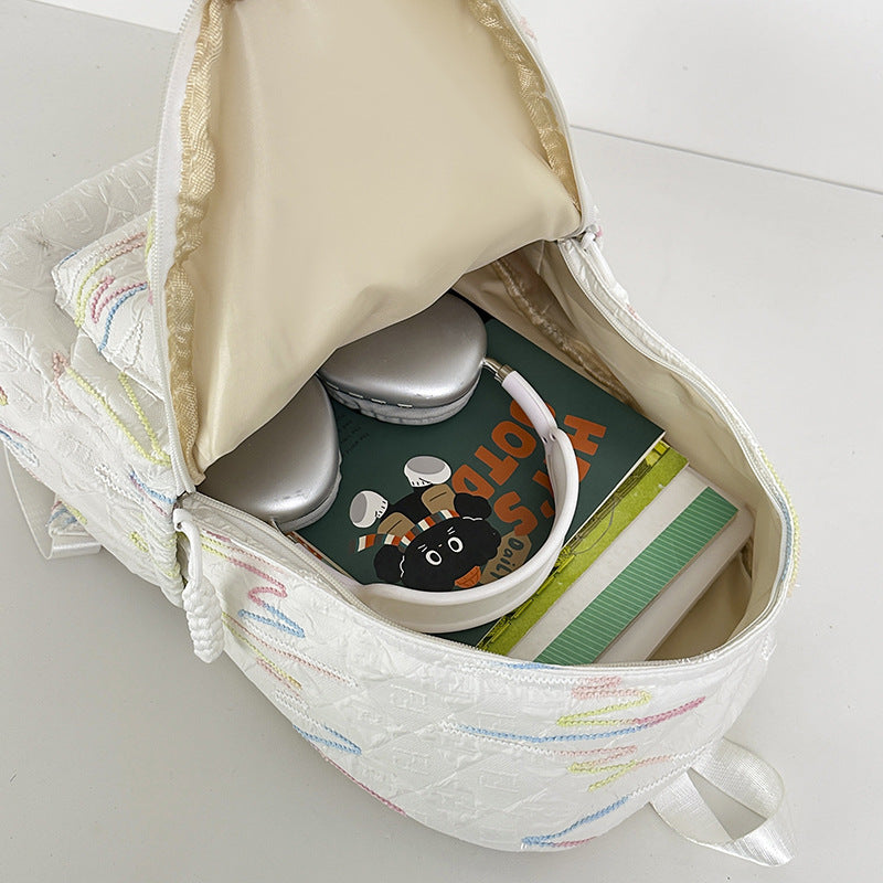 Backpack with Colorful Geometric Design Stornfield