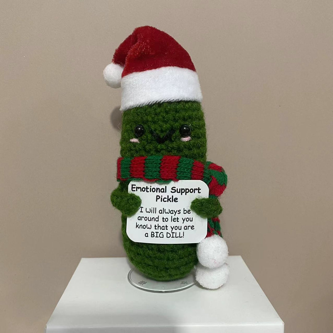 Plush cuddle with Santa hat and scarf