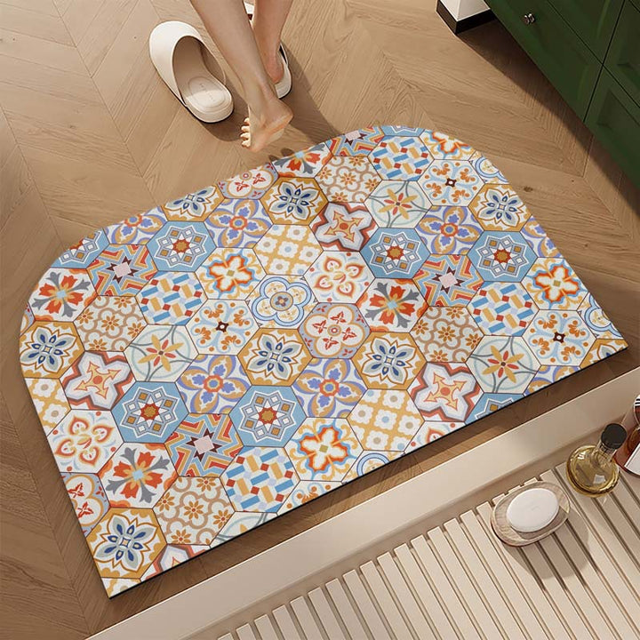 Decorative Floral Area Mat
