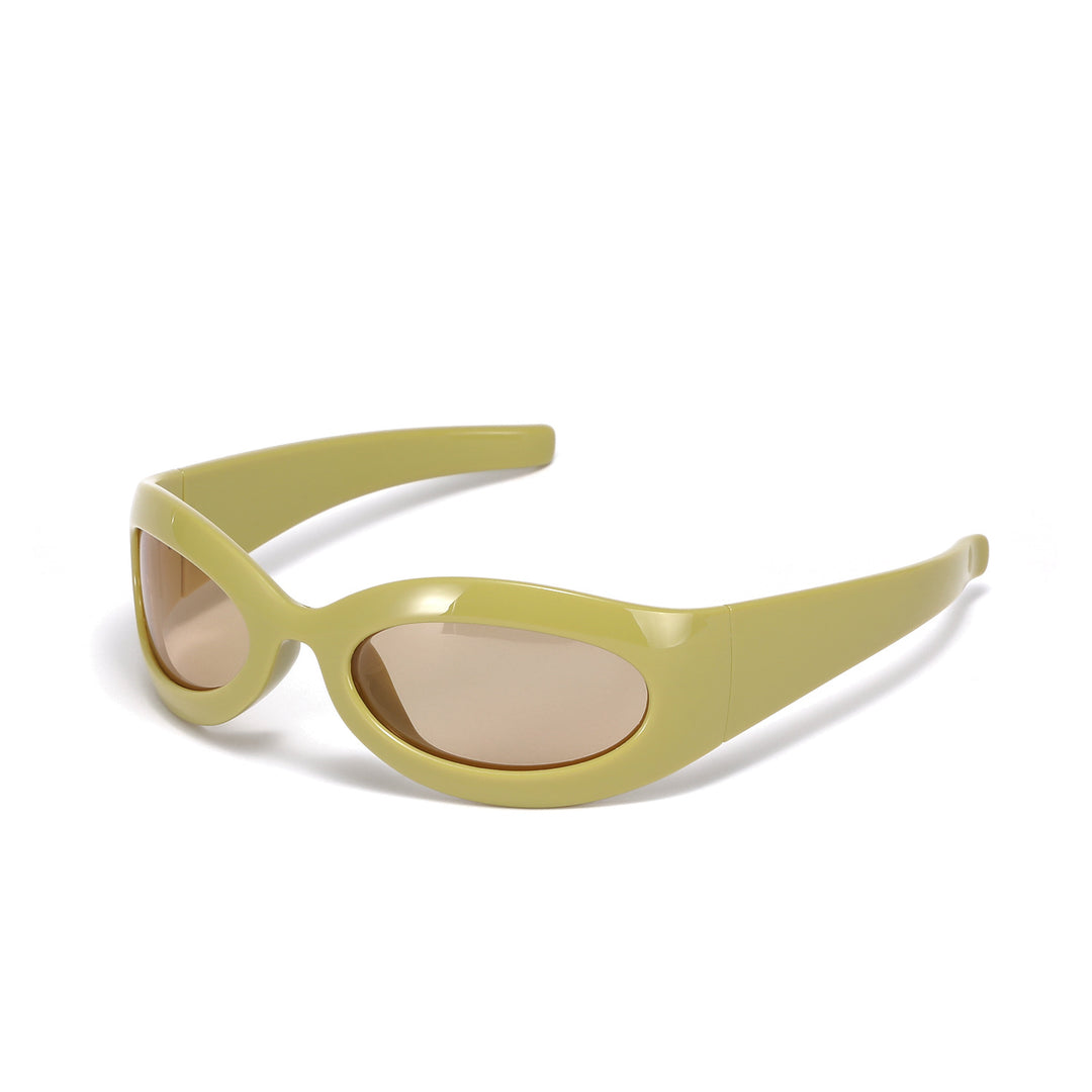 Women's fashionable retro sunglasses in trendy oval design Stornfield