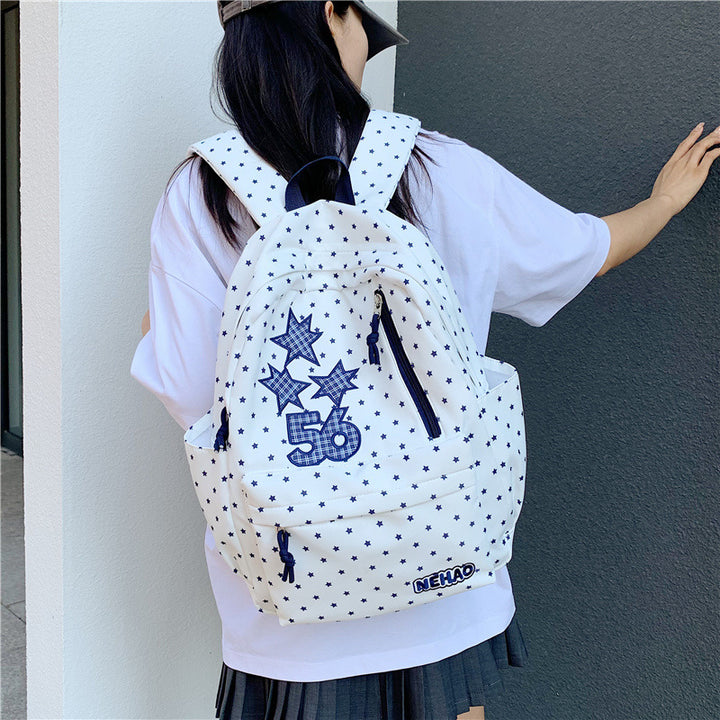 Star-Patterned Casual Backpack Stornfield 1791204448