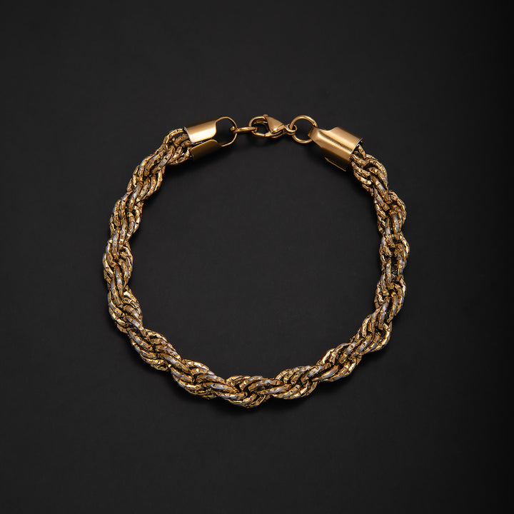 Braided Gold Statement Bracelet Stornfield