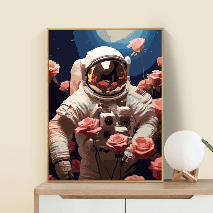 Astronaut Flower Art Print Stornfield