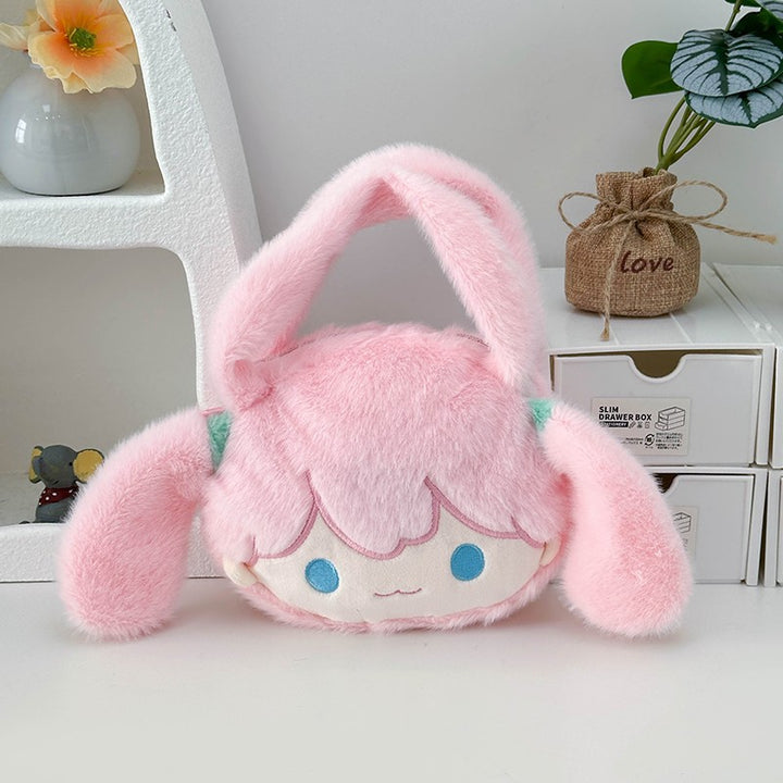 Playful plush handbag with ears and character design Stornfield