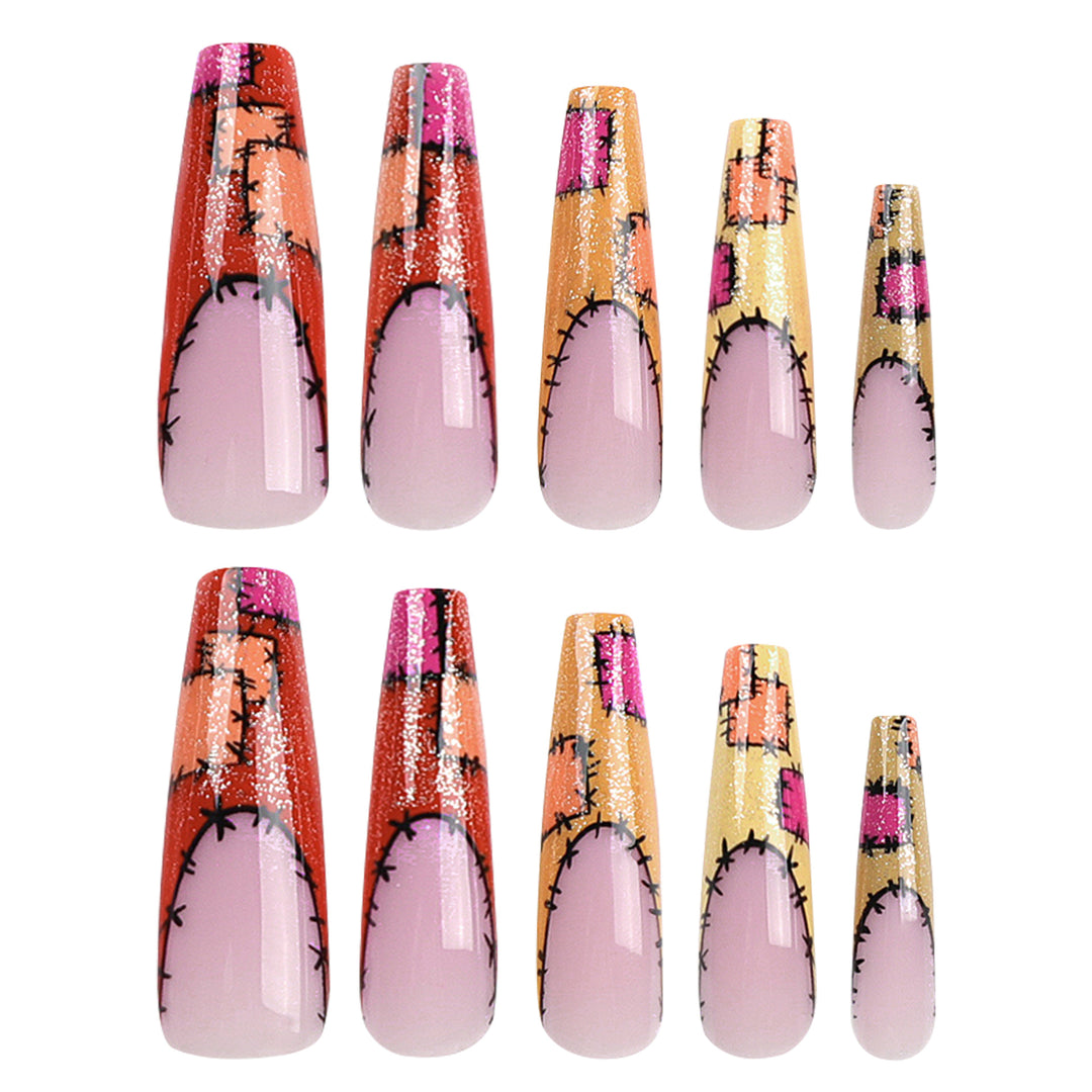 Artful Nail Extensions with Creative Decorative Stitches Stornfield