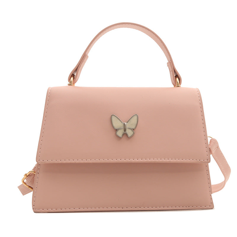 Butterfly-Embellished Handheld Bag
