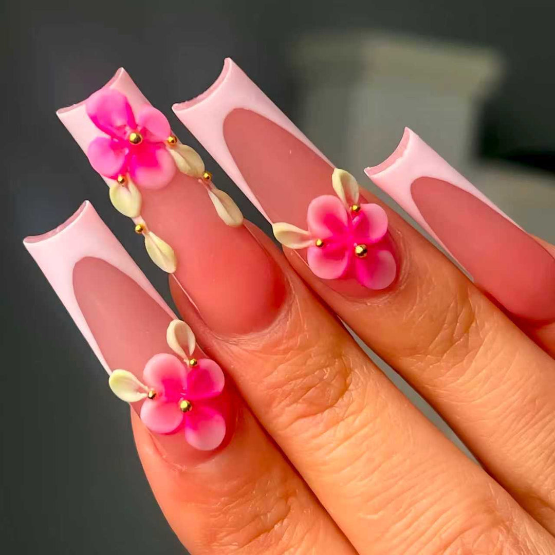 Floral Nail Design Extensions Stornfield