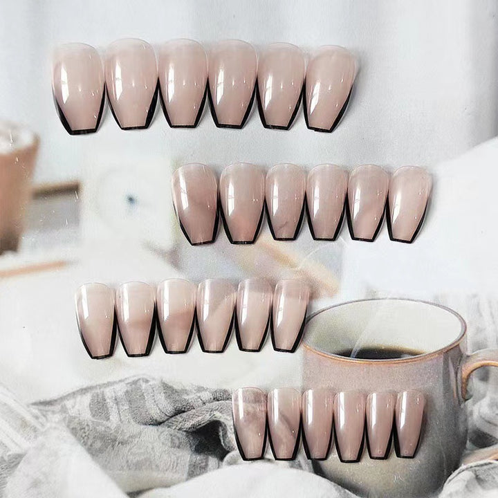 Artful nail extensions with elegant French tips Stornfield