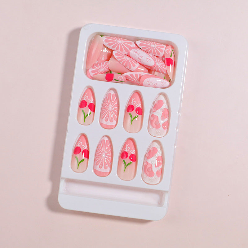 Premium Press-On Nail Set with Decorative Accents Stornfield