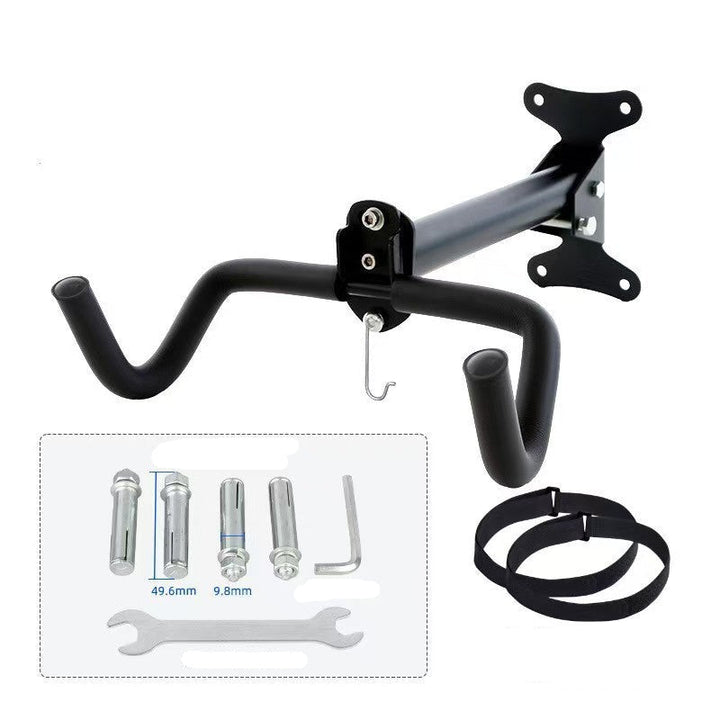 Heavy-Duty Wall-Mounted Bicycle Storage Hook with Padded Dual Arms and Fixed Foldable Mount Stornfield