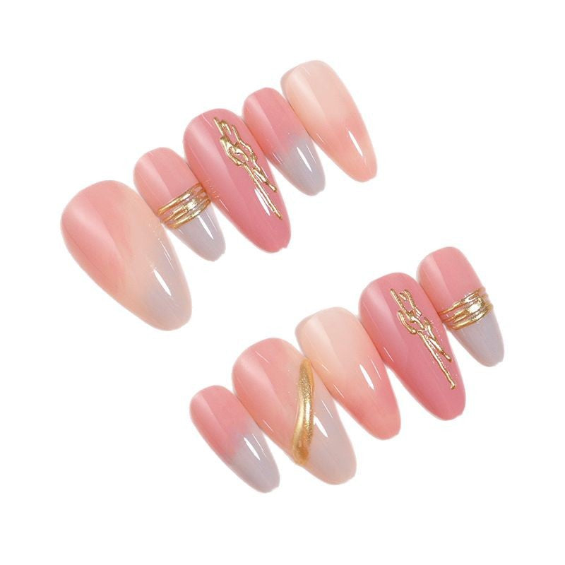 Elegant Gradient Press-On Nails Stornfield