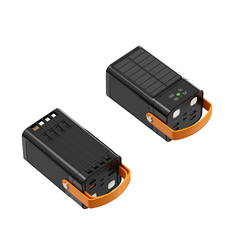 Portable solar power bank with multifunctional ports and LED display Stornfield