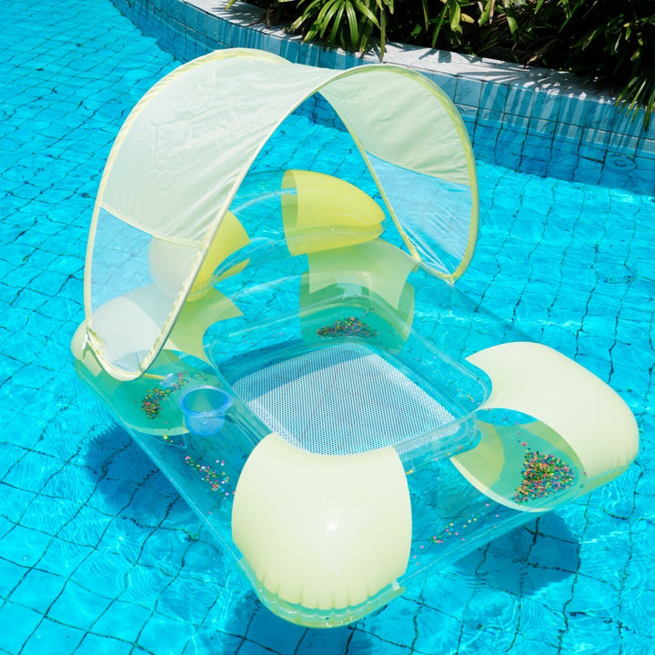 Inflatable Pool Lounger with Canopy Stornfield