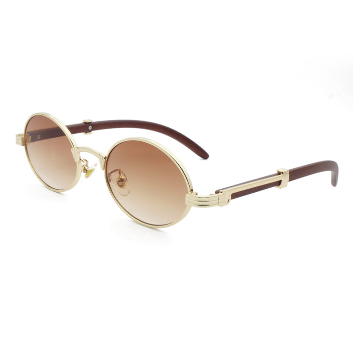 Elegant round sunglasses with high-quality metal frame Stornfield