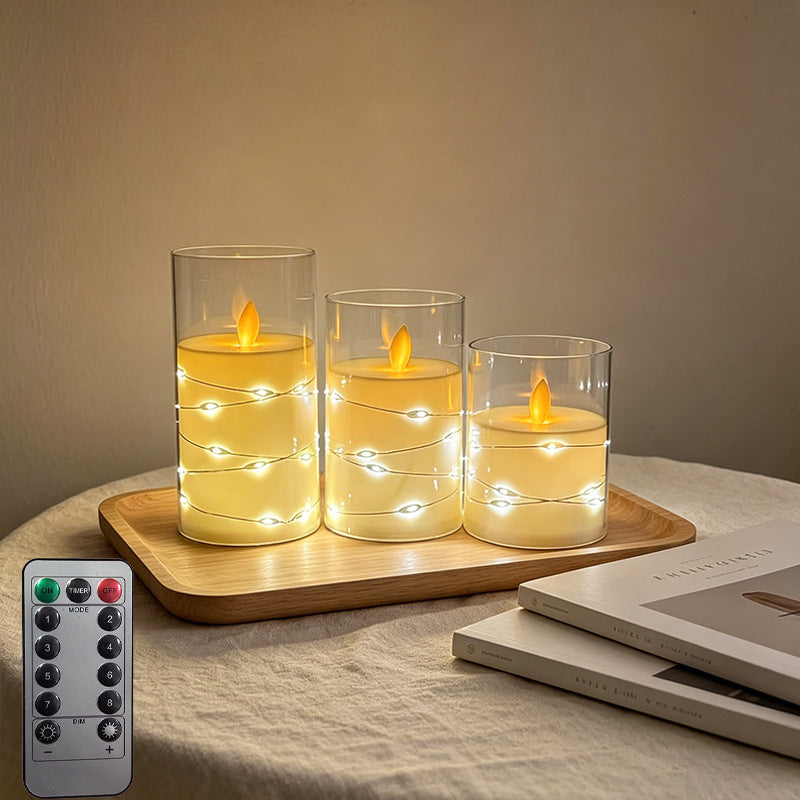 LED Scented Candle with Flame Effect Stornfield