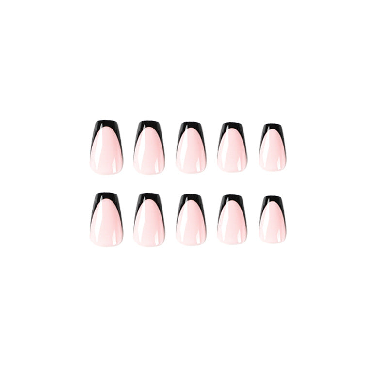Elegant stiletto nails with contrasting French tip Stornfield