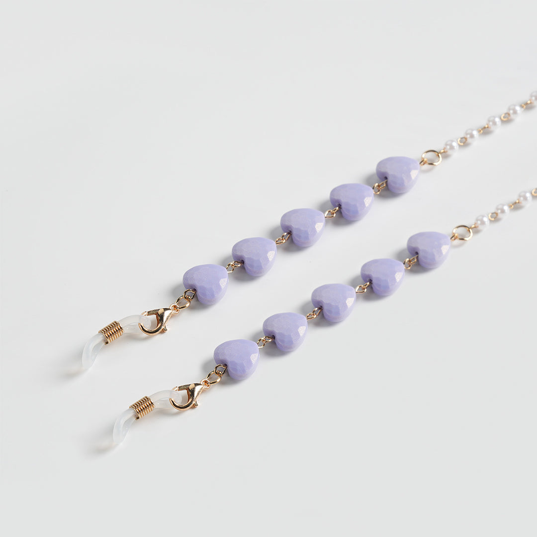 Heart-Shaped Beaded Eyewear Chain Stornfield