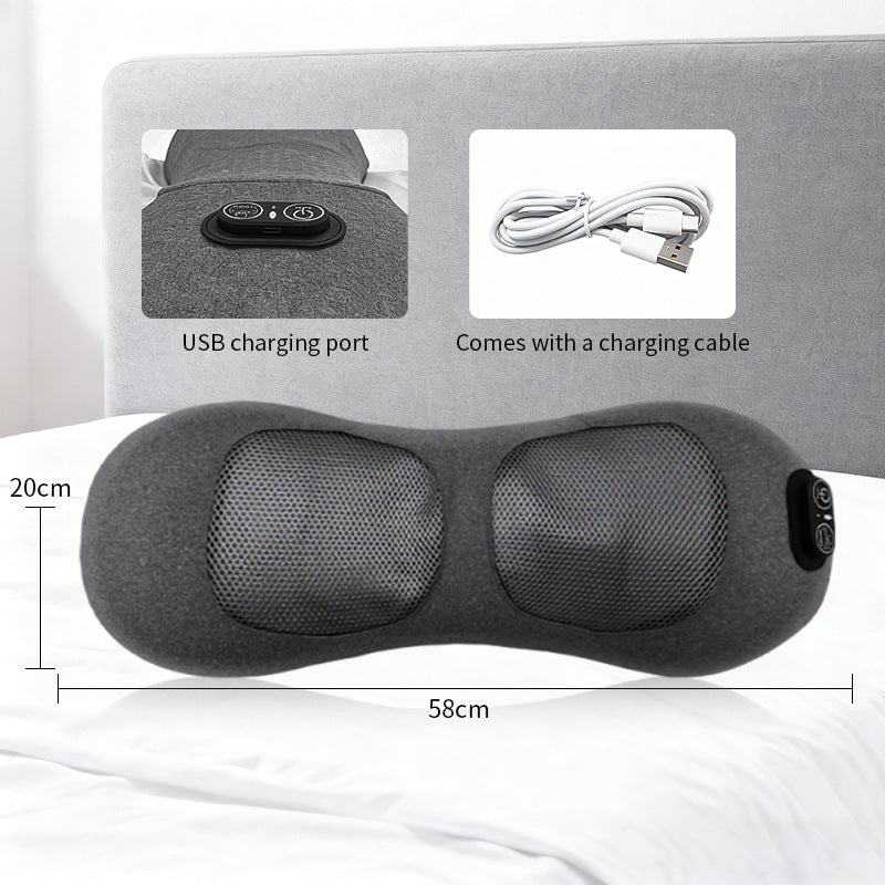 Ergonomic Massage Pillow With Integrated Usb Charging Function Stornfield