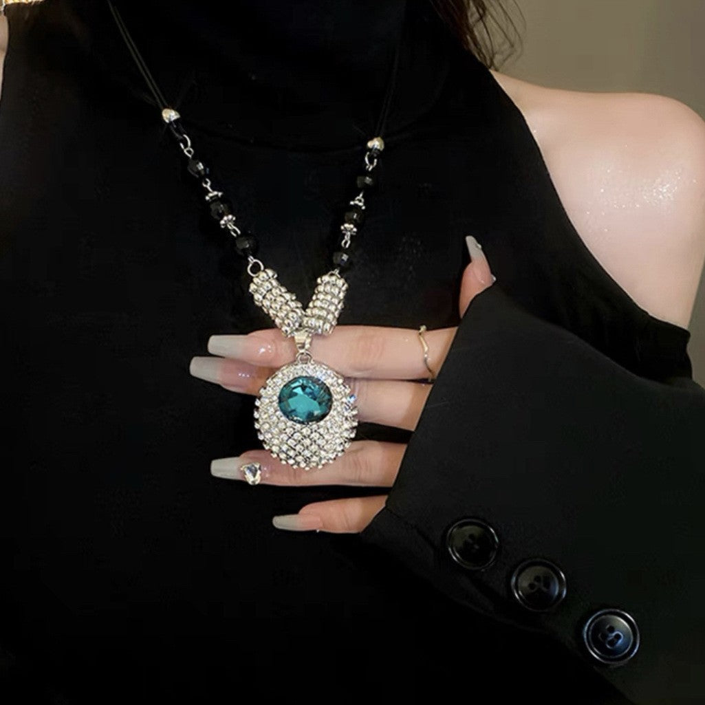 Crystal Embellished Pendant Necklace Stornfield