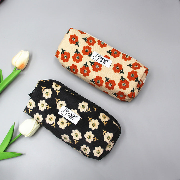 Checked Pattern Zippered Pencil Case Stornfield