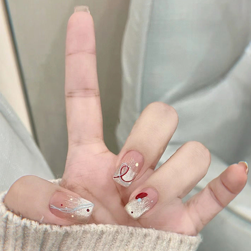 Artificial nails in elegant glitter pattern Stornfield