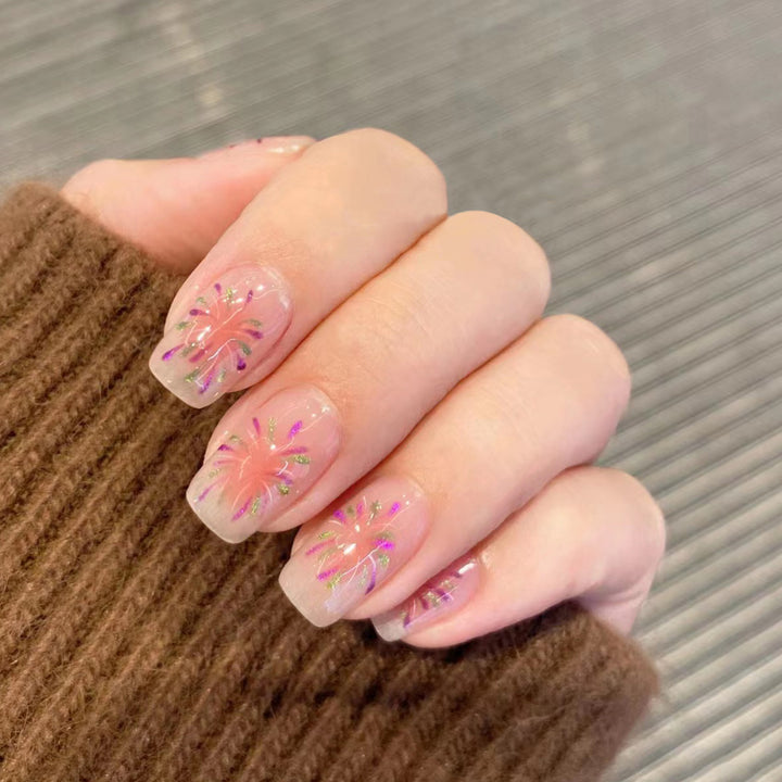 Artificial nail art with sparkling accents and special design Stornfield