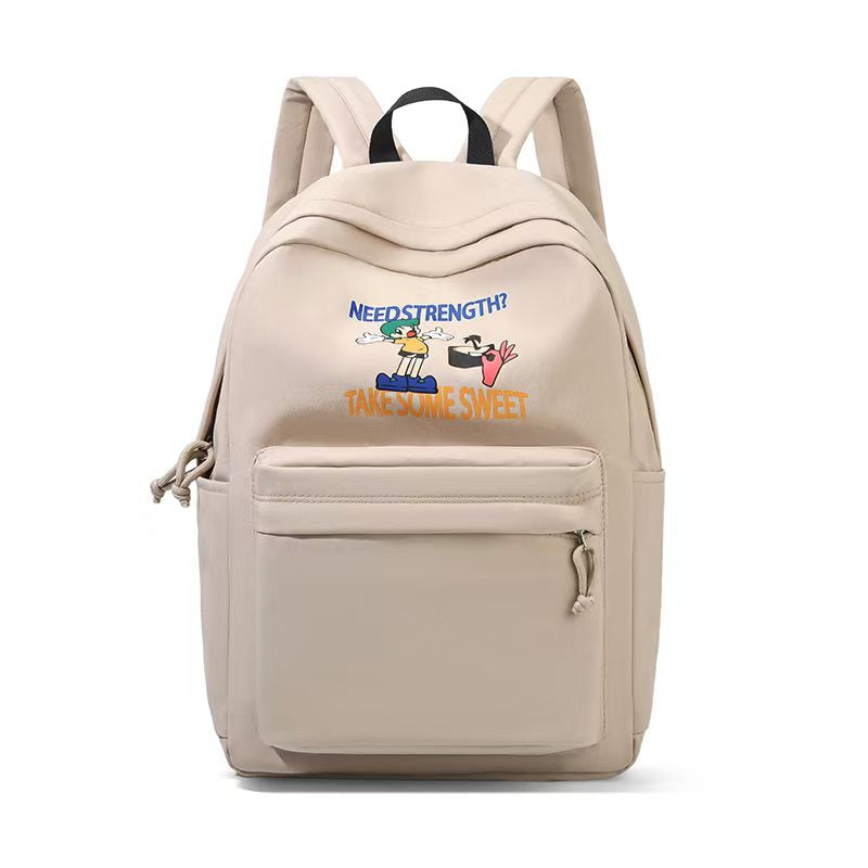 Backpack with Creative Cartoon Print and Multiple Practical Compartments Stornfield
