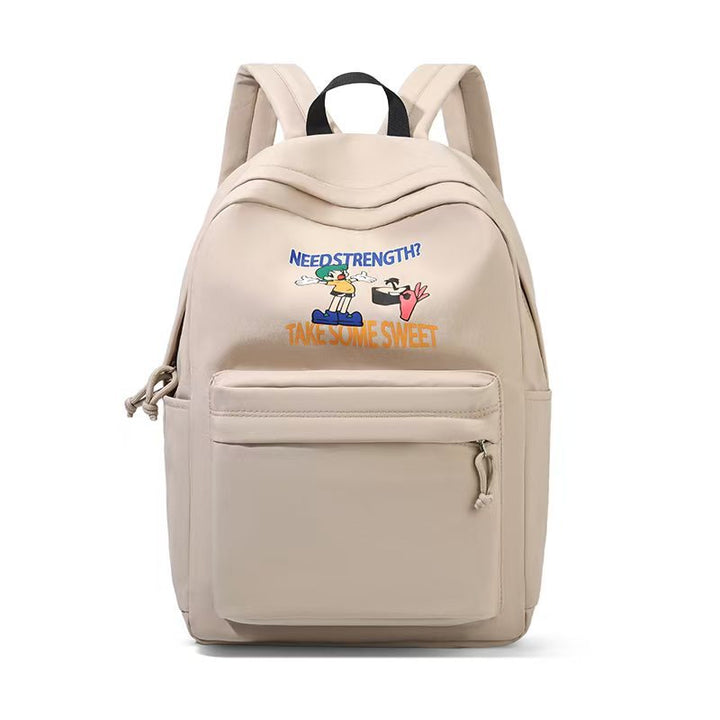 Backpack with Creative Cartoon Print and Multiple Practical Compartments Stornfield