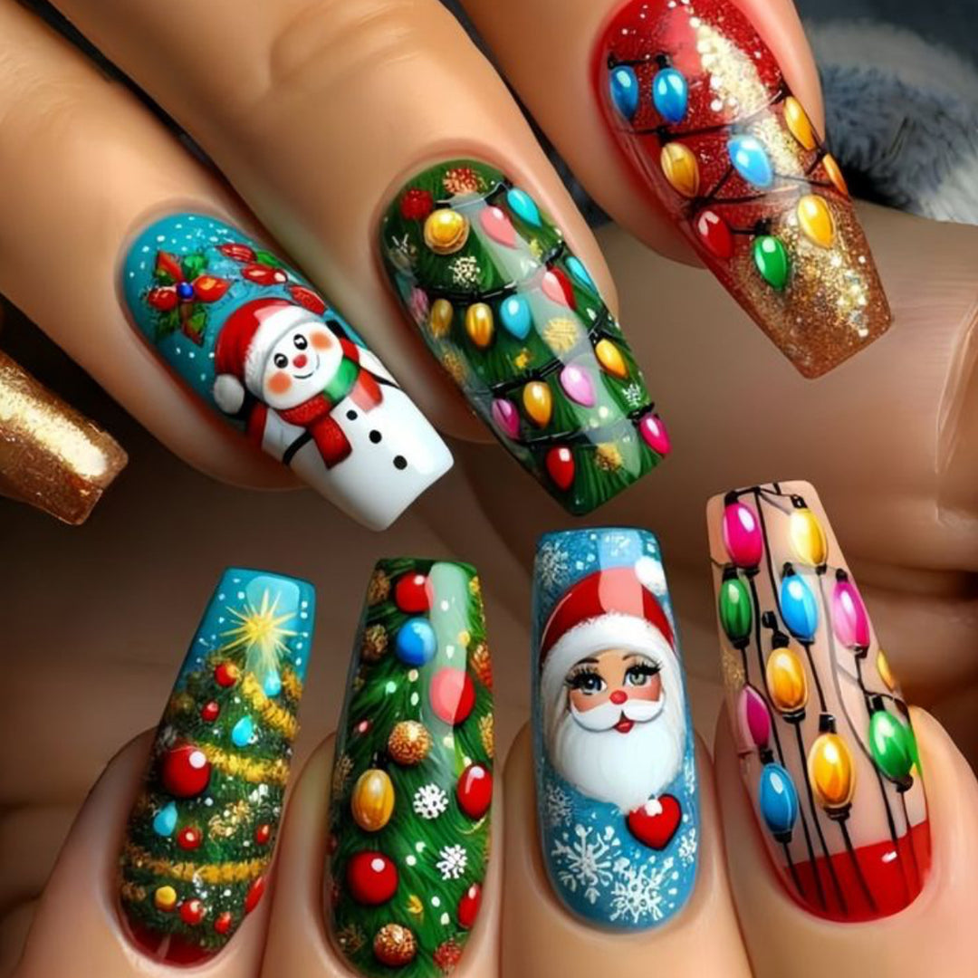 Holiday-Themed 3D Nail Art Extensions Stornfield