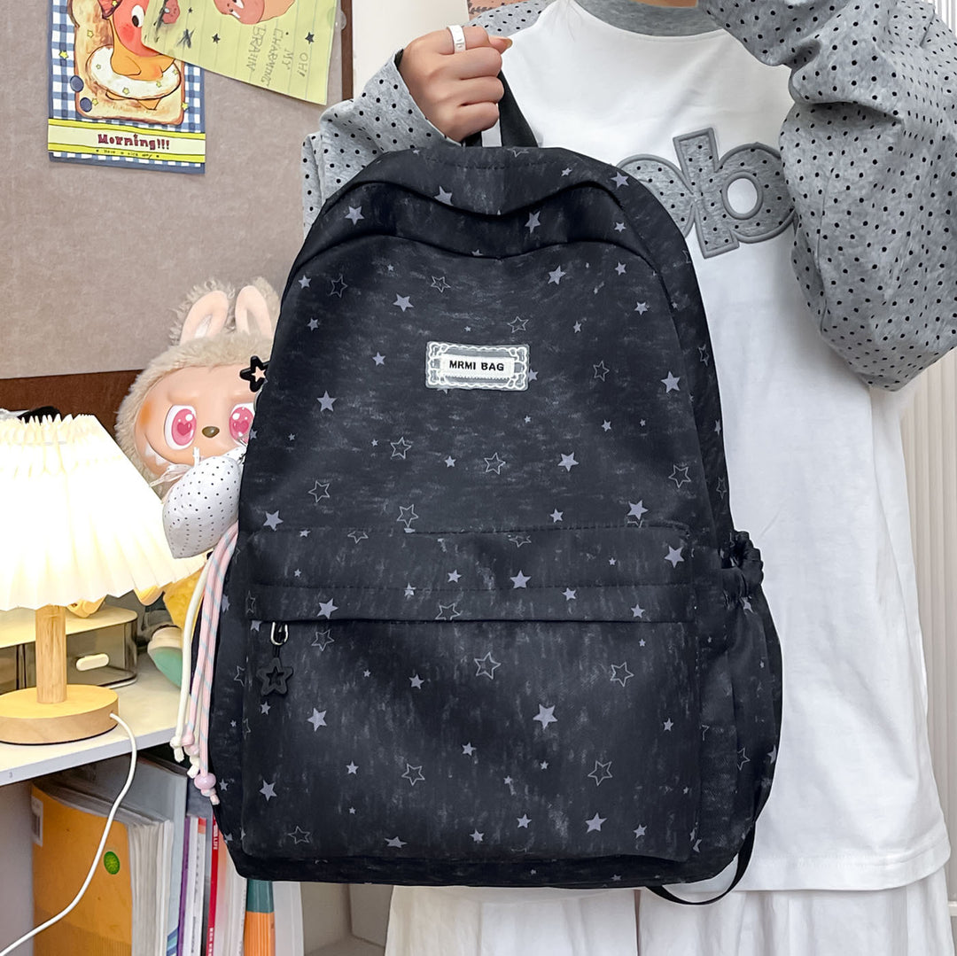 Star-Patterned Casual Backpack Stornfield