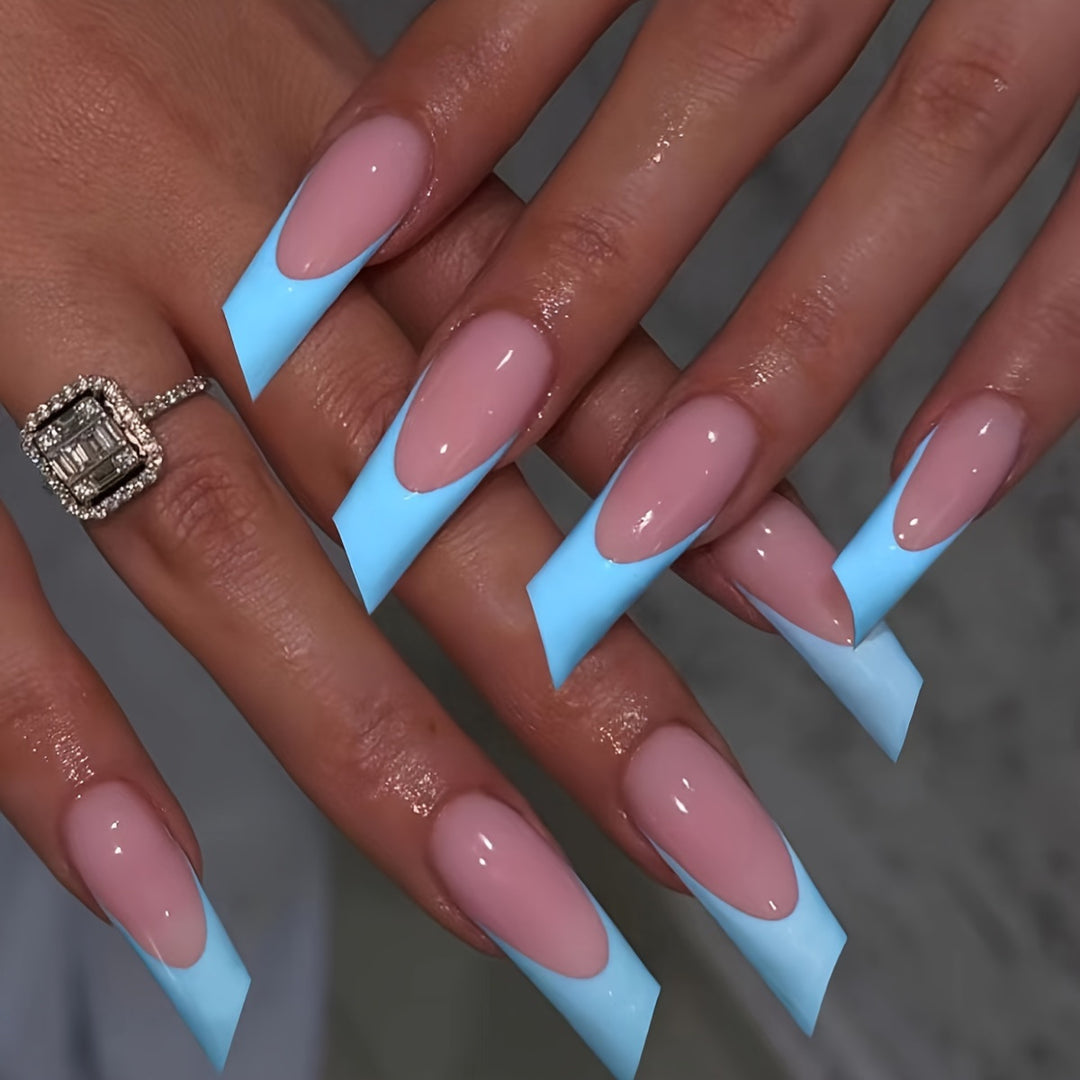 Modern Geometric Press-On Nail Art Stornfield