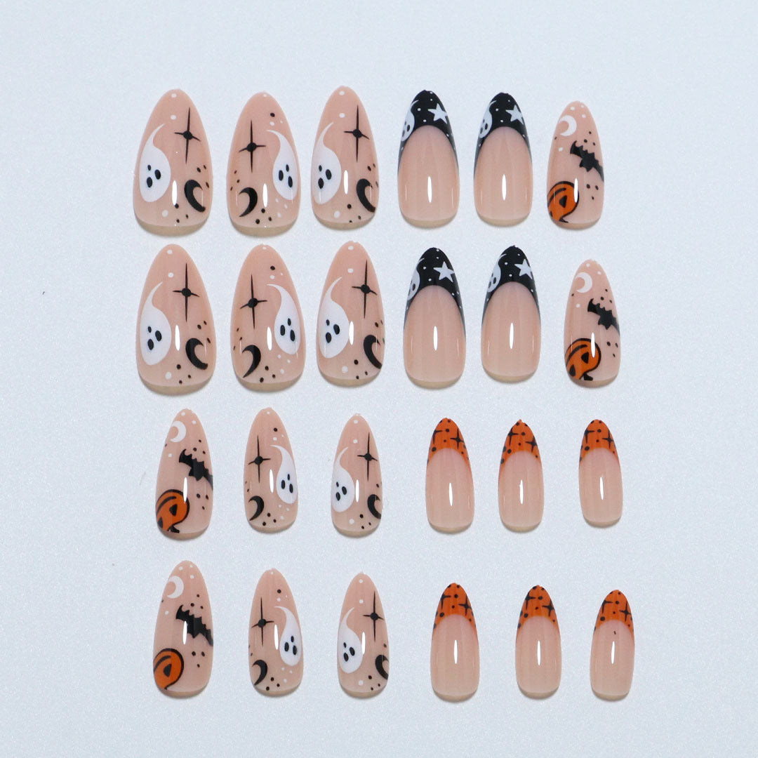 Artistic Halloween-Themed Press-On Nail Set Stornfield 1789805113