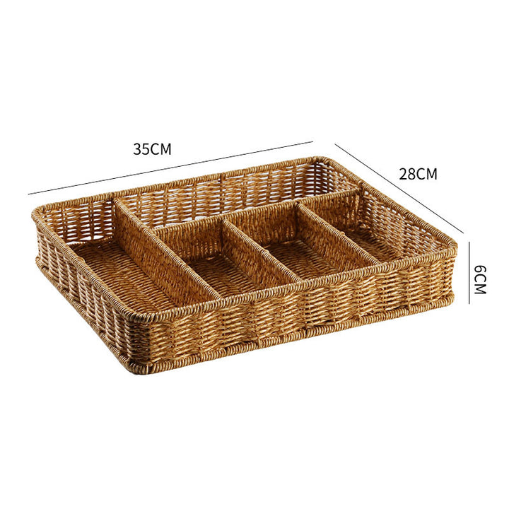 Multi-Sectional Woven Storage Basket Stornfield