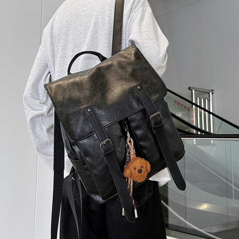 Vintage Leather Drawstring Backpack Stornfield