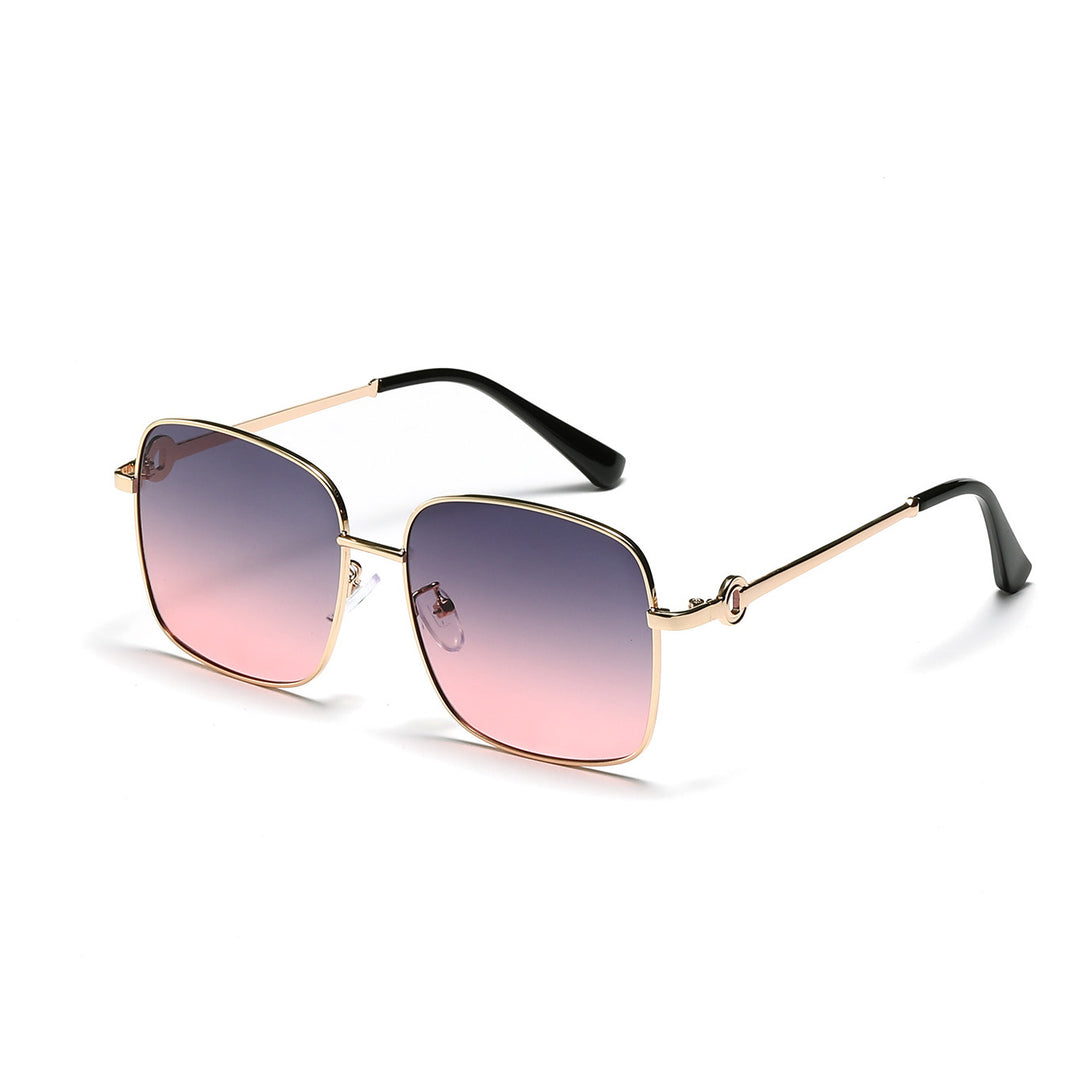 Ladies elegant square sunglasses with high-quality metal frame Stornfield