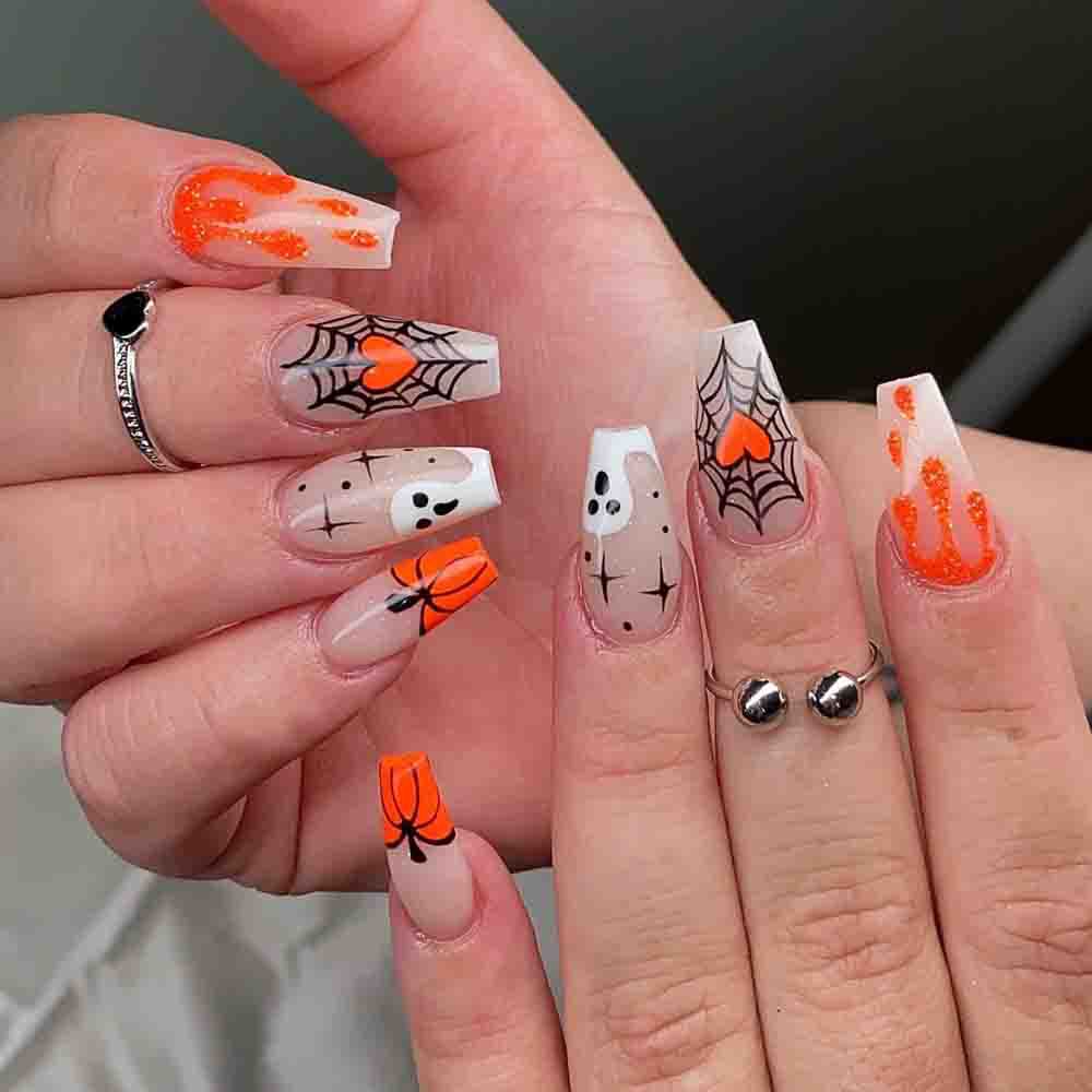 Halloween-Inspired Press-On Nail Art Stornfield