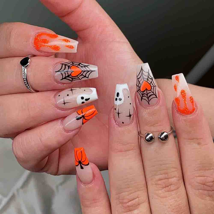 Halloween-Inspired Press-On Nail Art Stornfield