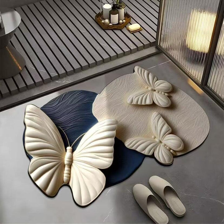 Luxurious Floral Pattern Bath Mat