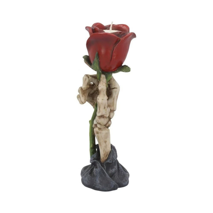 Gothic Skeleton Hand Rose Candle Holder Stornfield
